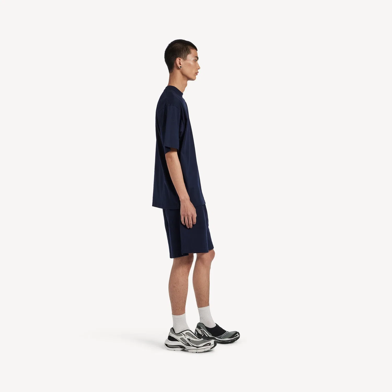 Мужские шорты Regular Fit Balenciaga Masking Tape, синий — фото 3