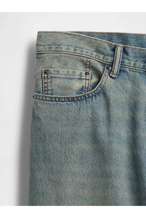 Мужские джинсы свободного кроя Gap, Blue-000 — фото 4