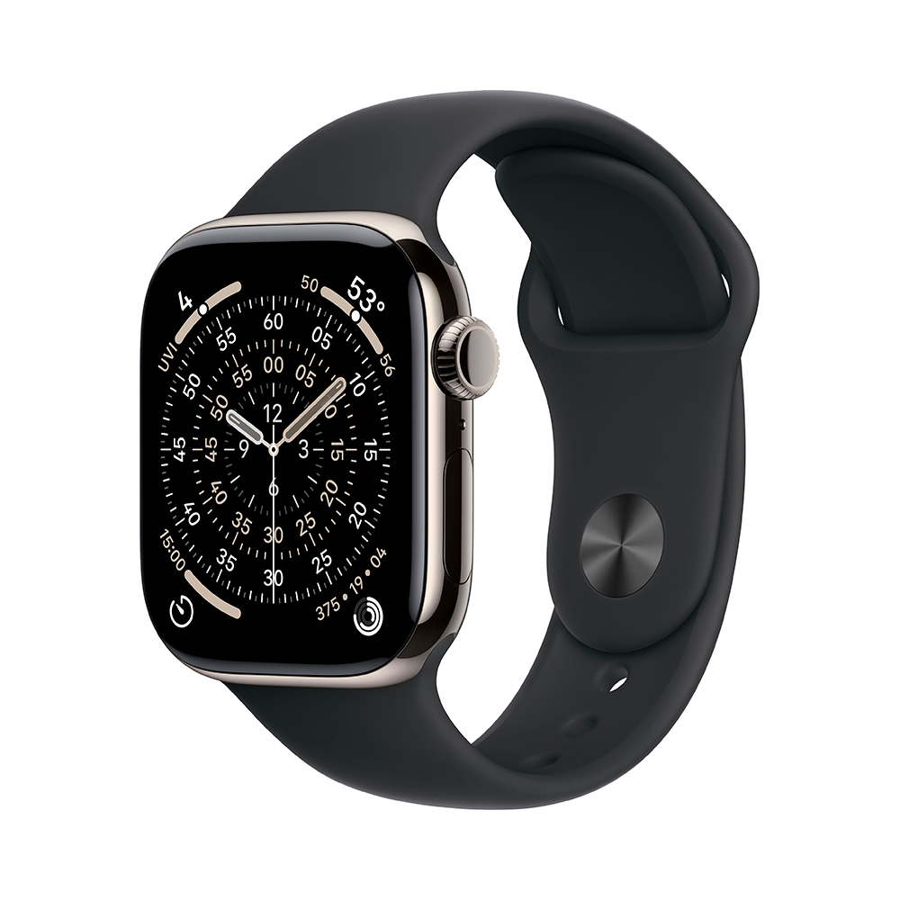 

Умные часы Apple Watch Series 11 (GPS+Cellular), 42 мм, Natural Titanium Case/Black Sport Band - M/L, Титановый, Умные часы Apple Watch Series 11 (GPS+Cellular), 42 мм, Natural Titanium Case/Black Sport Band - M/L