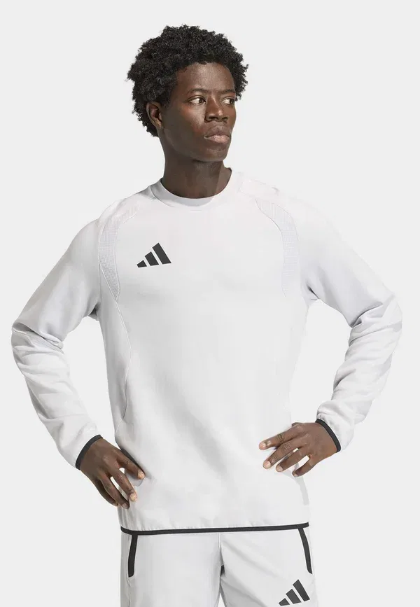 Толстовка для путешествий Tiro Adidas Performance, черный/светло-серый