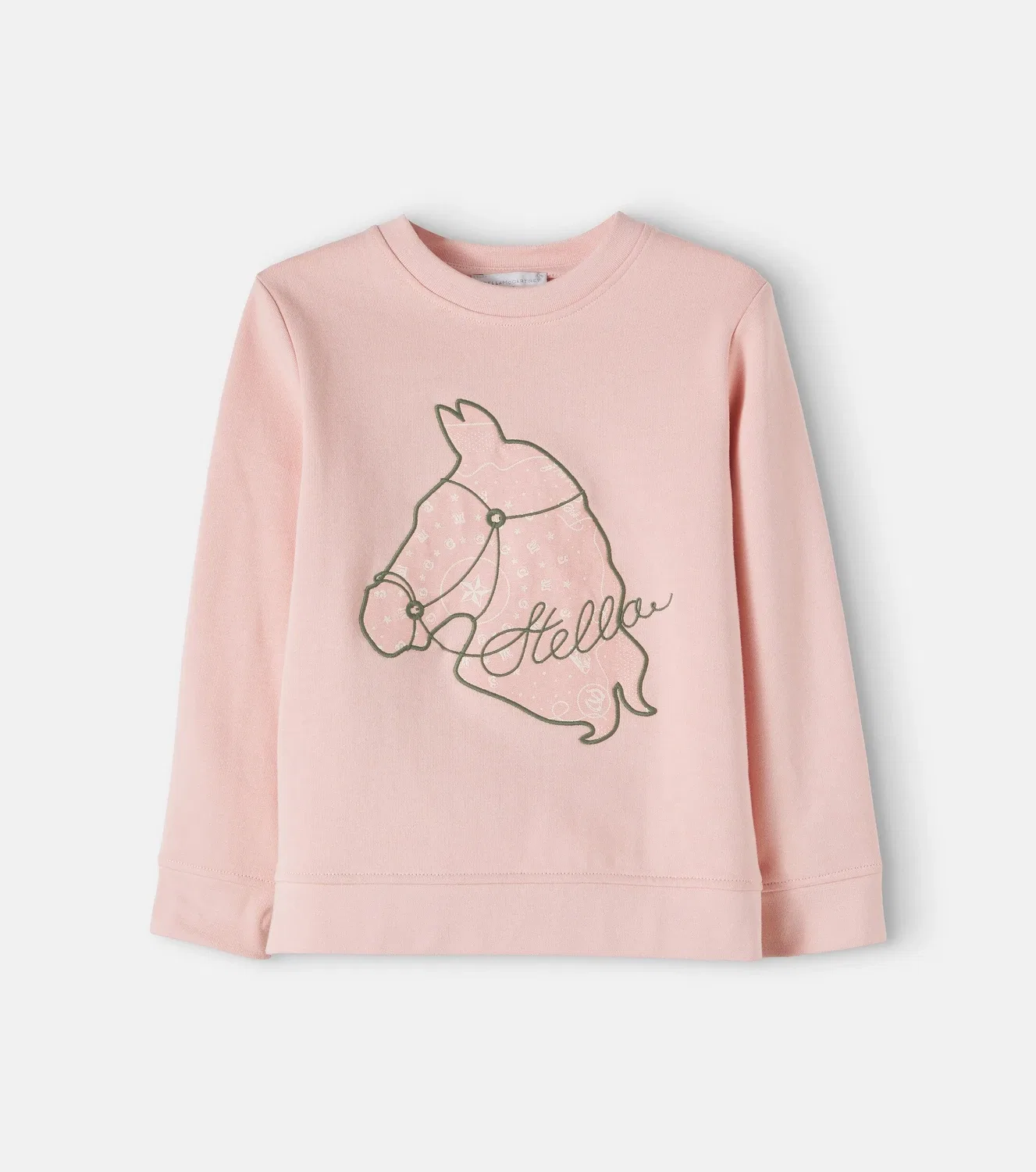 Толстовка из флиса с вышивкой Stella Mccartney Kids, розовый