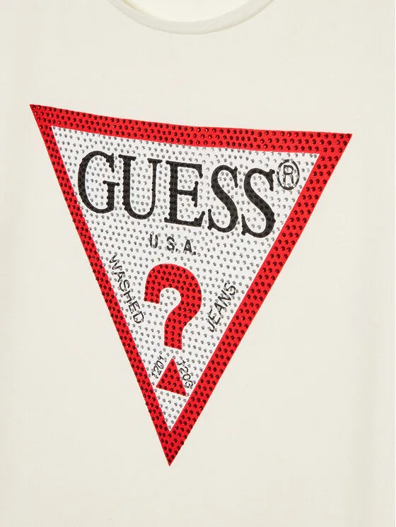 Футболка regular fit Guess, кремовый — фото 3