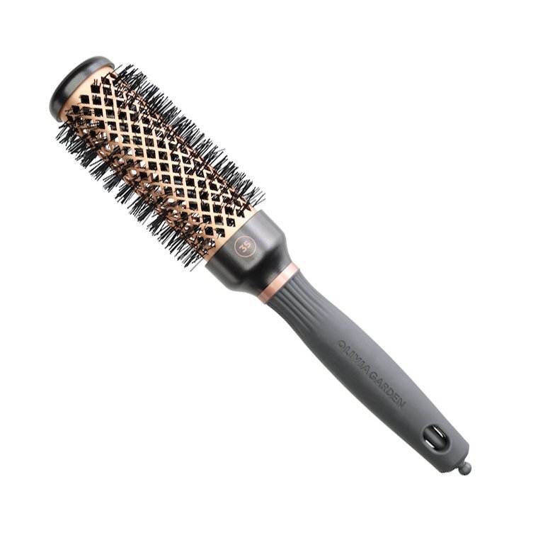 Olivia Garden Expert Blowout Heat Brush, керамическая щетка с ионизацией для сушки волос, 35 мм — фото 2