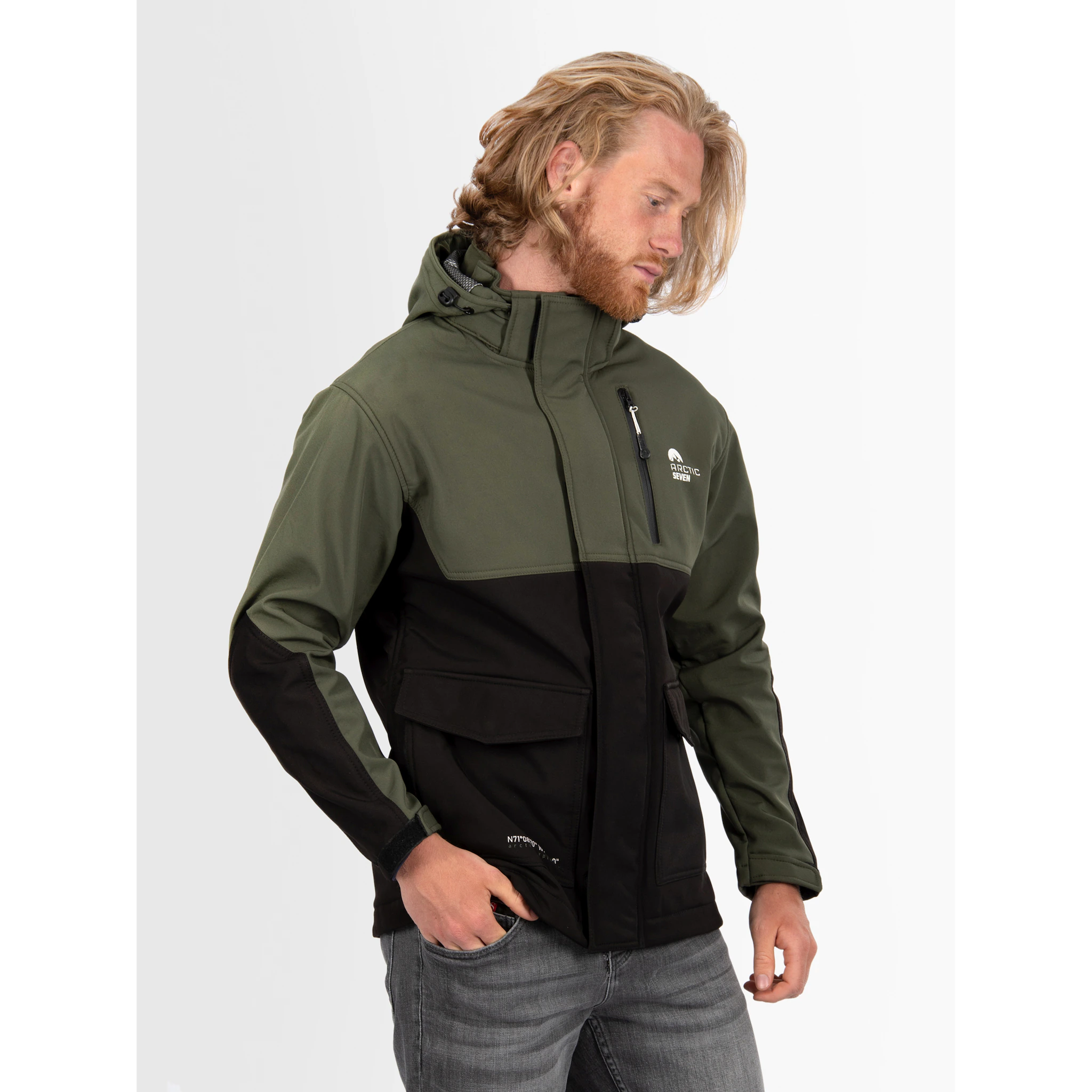 

Куртка софтшелл Arctic Seven "ASRenaldoo", спортивная функциональная куртка, черный