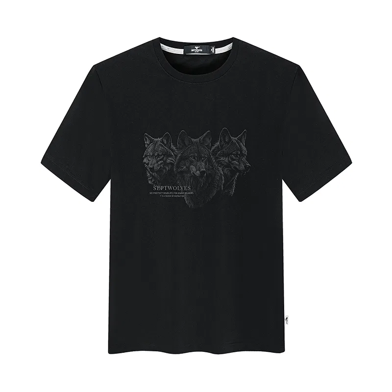Футболка детская с круглым вырезом Black SEPTWOLVES
