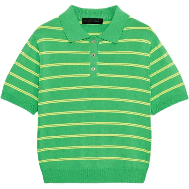 Женское поло зеленое ZARA, Green