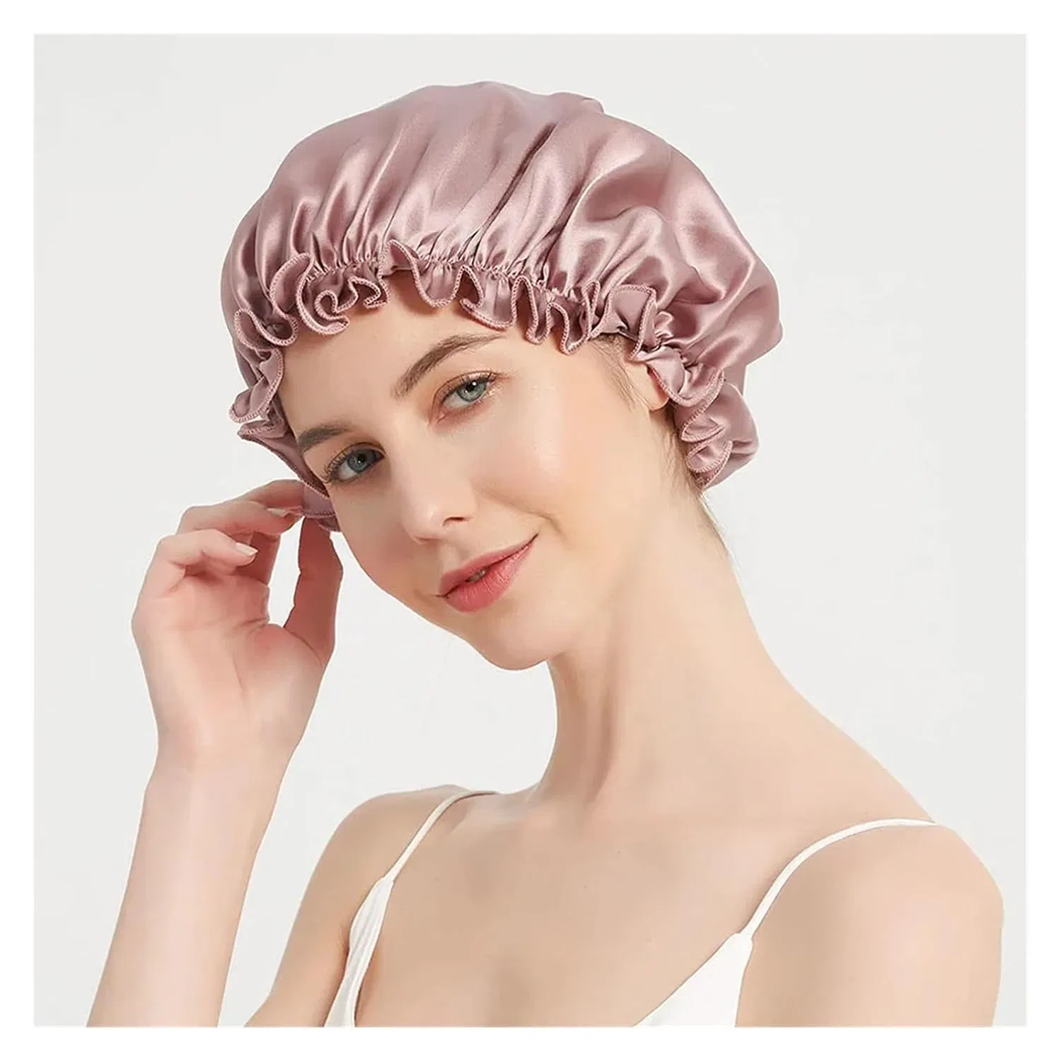 Шапочка для душа, 2 шт, Mulberry Silk, WLIHDB, L, Beige — фото 4