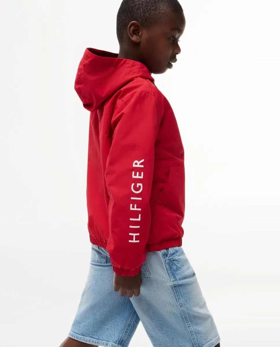 Детское пальто для мальчиков с логотипом Tommy Hilfiger, Red — фото 3