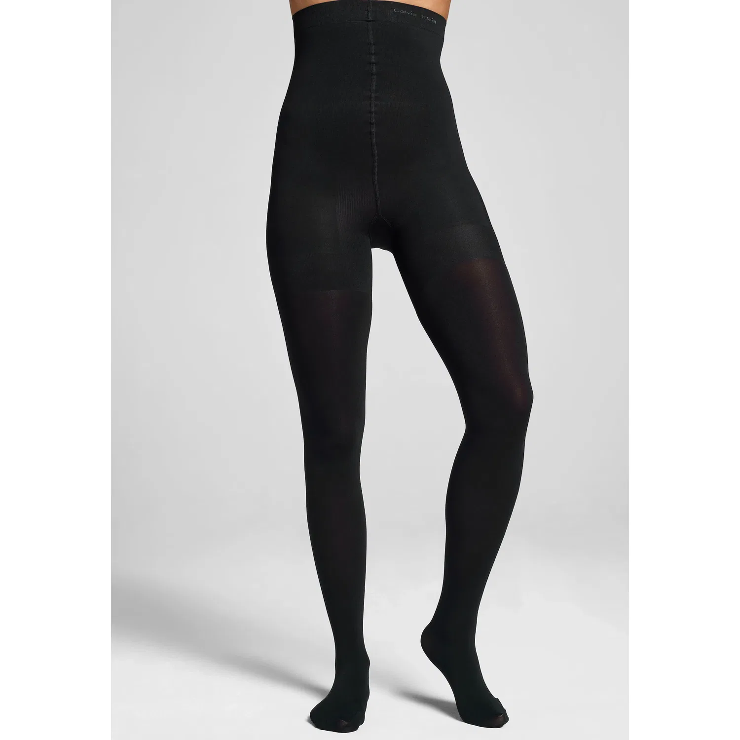 Женские формирующие колготки высокой талии Calvin Klein, Black