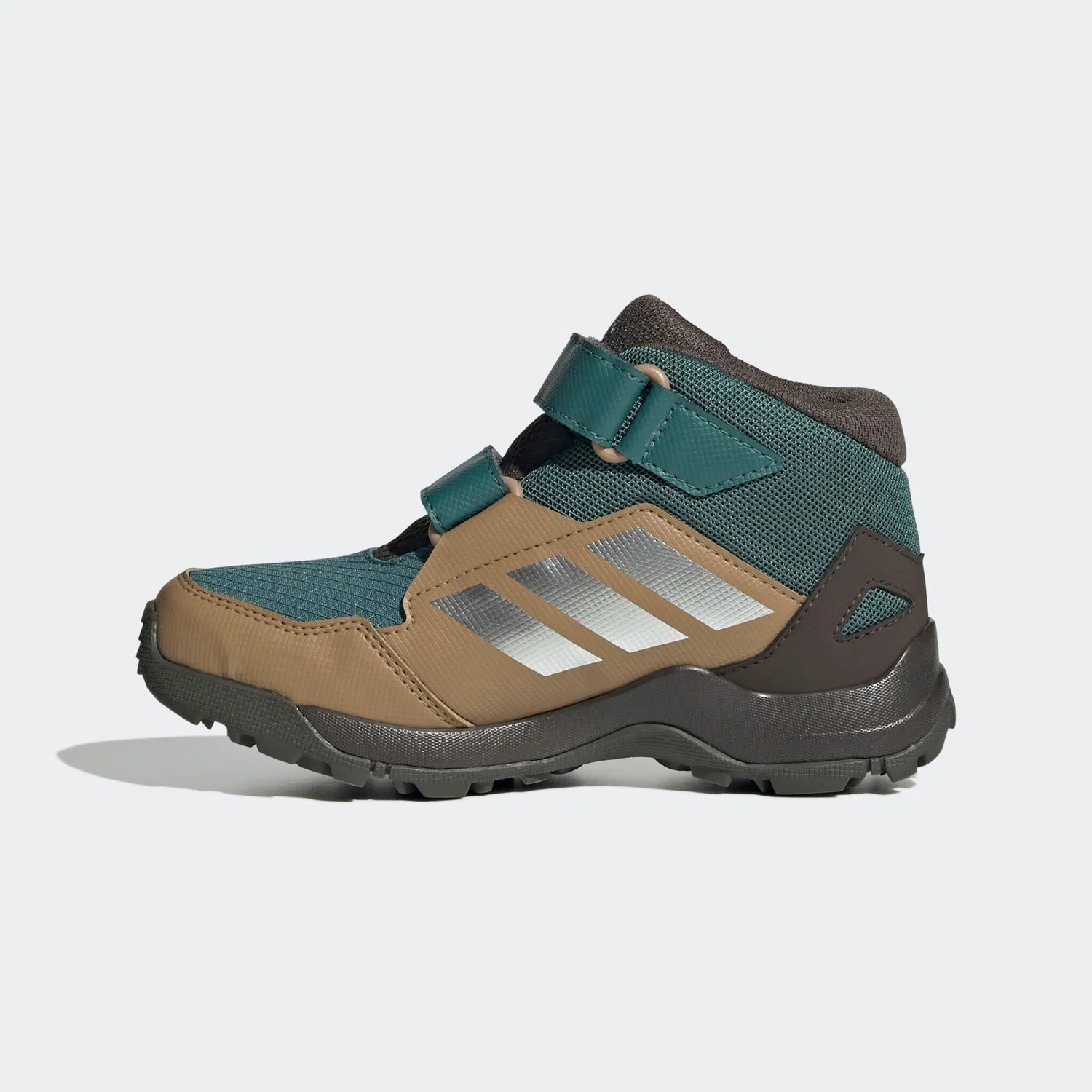 Детские полуботинки для хайкинга с GORE-TEX Adidas TERREX, Preloved Teal/Matte Silver/Cardboard — фото 3