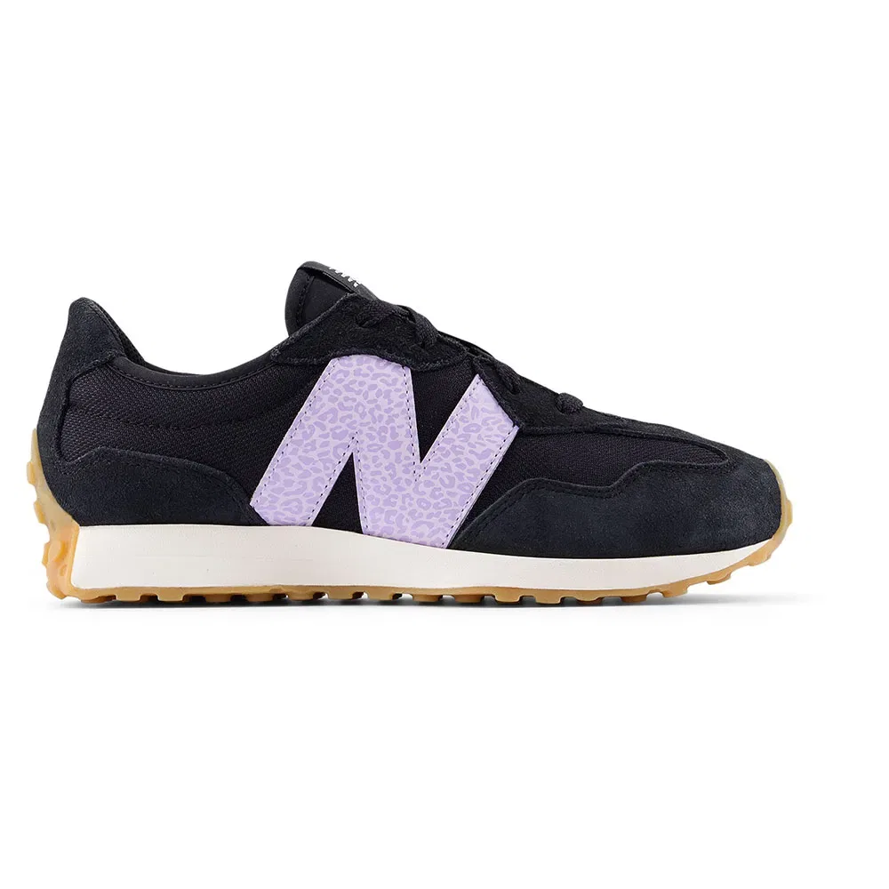 Детские кроссовки для девочек ретро-стиль New balance 327, Black — фото 4