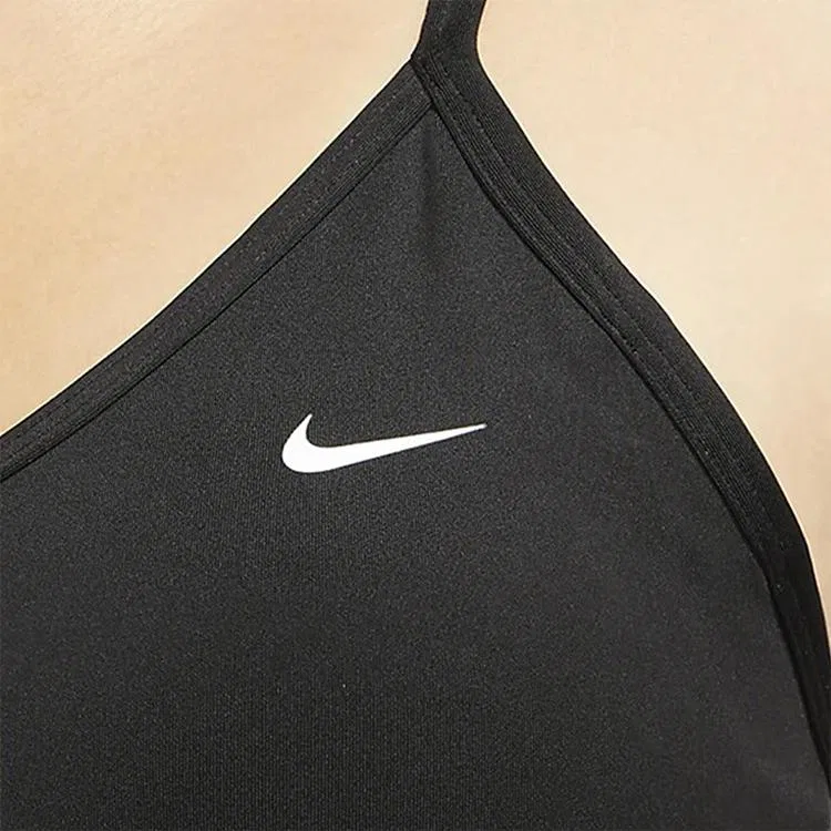 Женский бюстгальтер Nike, Black/White/Gold — фото 4