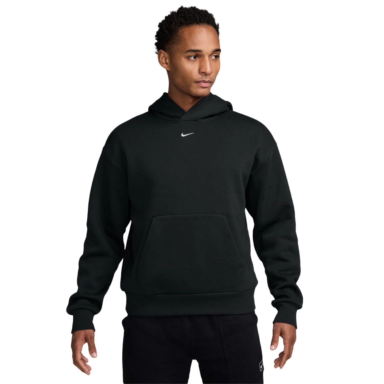 Мужской худи свободного кроя с фирменным принтом Nike Solo Pullover Concept Hoodie, Nike, Sail/Black — фото 4