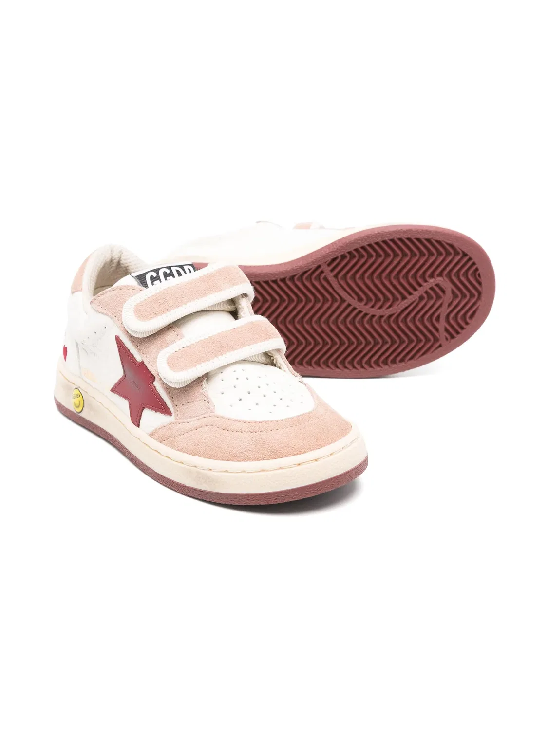 Кроссовки из телячьей кожи для девочек Golden Goose, белый — фото 2