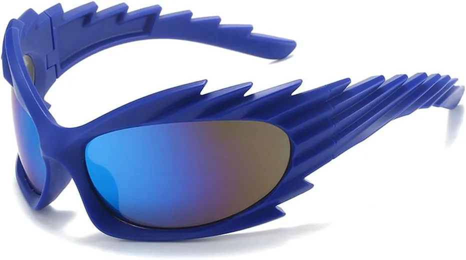 

Прямоугольные солнцезащитные очки для женщин и мужчин, модные панк-солнцезащитные очки для мужчин, стимпанк-спортивные солнцезащитные очки WNCKSQ, C15bluefilm