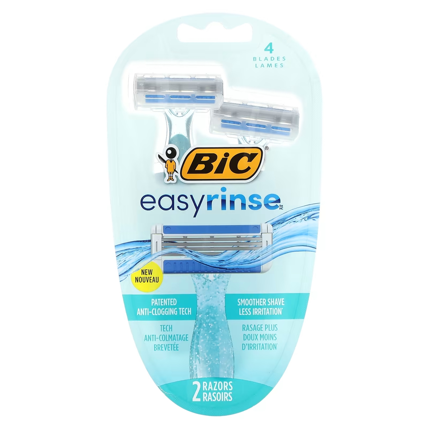 

Женские одноразовые бритвы BIC EasyRinse, 2 шт