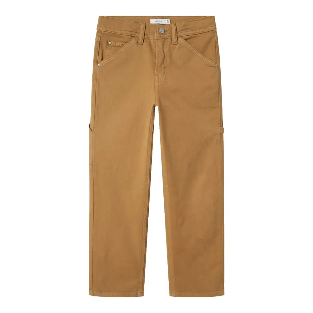 Брюки Ryan Straight Fit Twill Name It, коричневый — фото 2