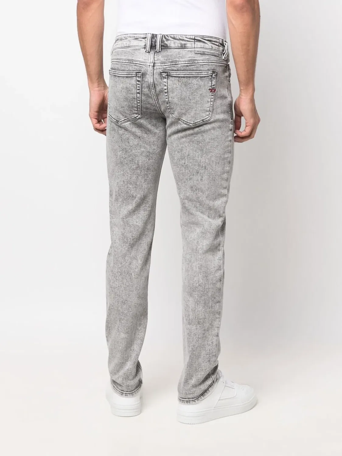 Джинсы-скинни Sleenker серые Diesel, серый — фото 2
