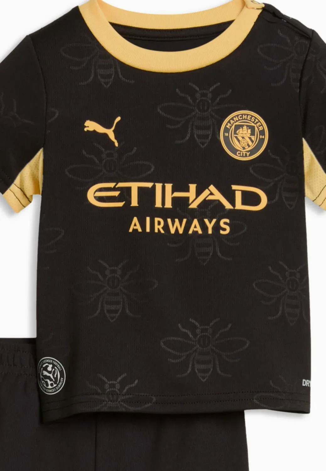Форма унисекс Manchester City 26/27 Auswärtstrikot - футбольная майка Puma, Black-Flaxen — фото 3