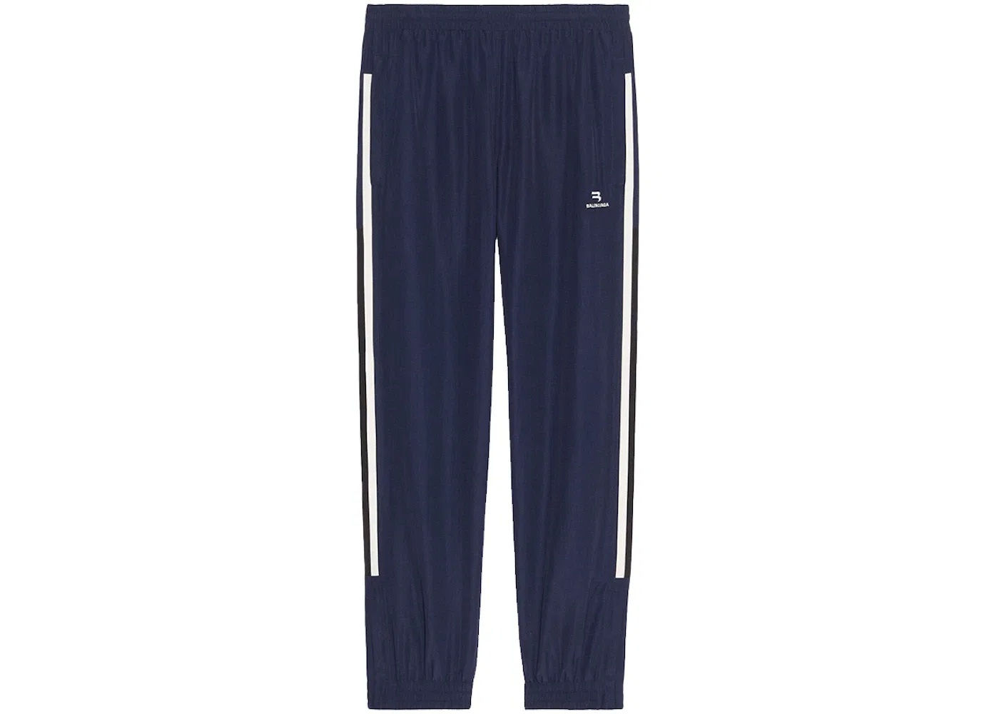 Мужские спортивные брюки с лампасами Joggers Balenciaga, Indigo/Black/White