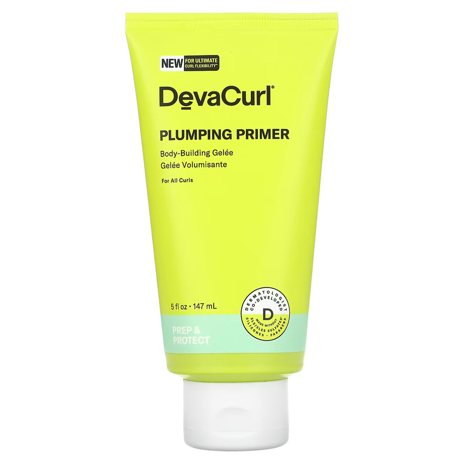 

DevaCurl, Plumping Primer, Body-Building Gelee, 147 мл (5 жидк. Унций)