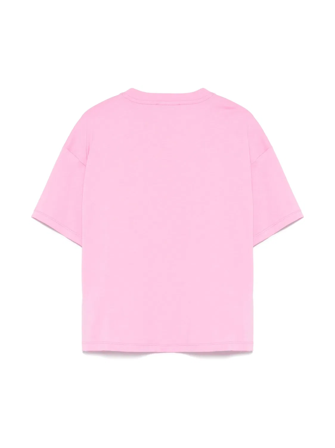 MSGM Футболка из 100% хлопка розового цвета — фото 3