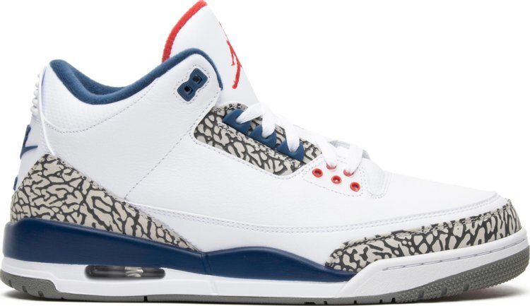 

Кроссовки Air Jordan 3 Retro OG True Blue 2016, белый, Белый;серый, Кроссовки Air Jordan 3 Retro OG True Blue 2016, белый