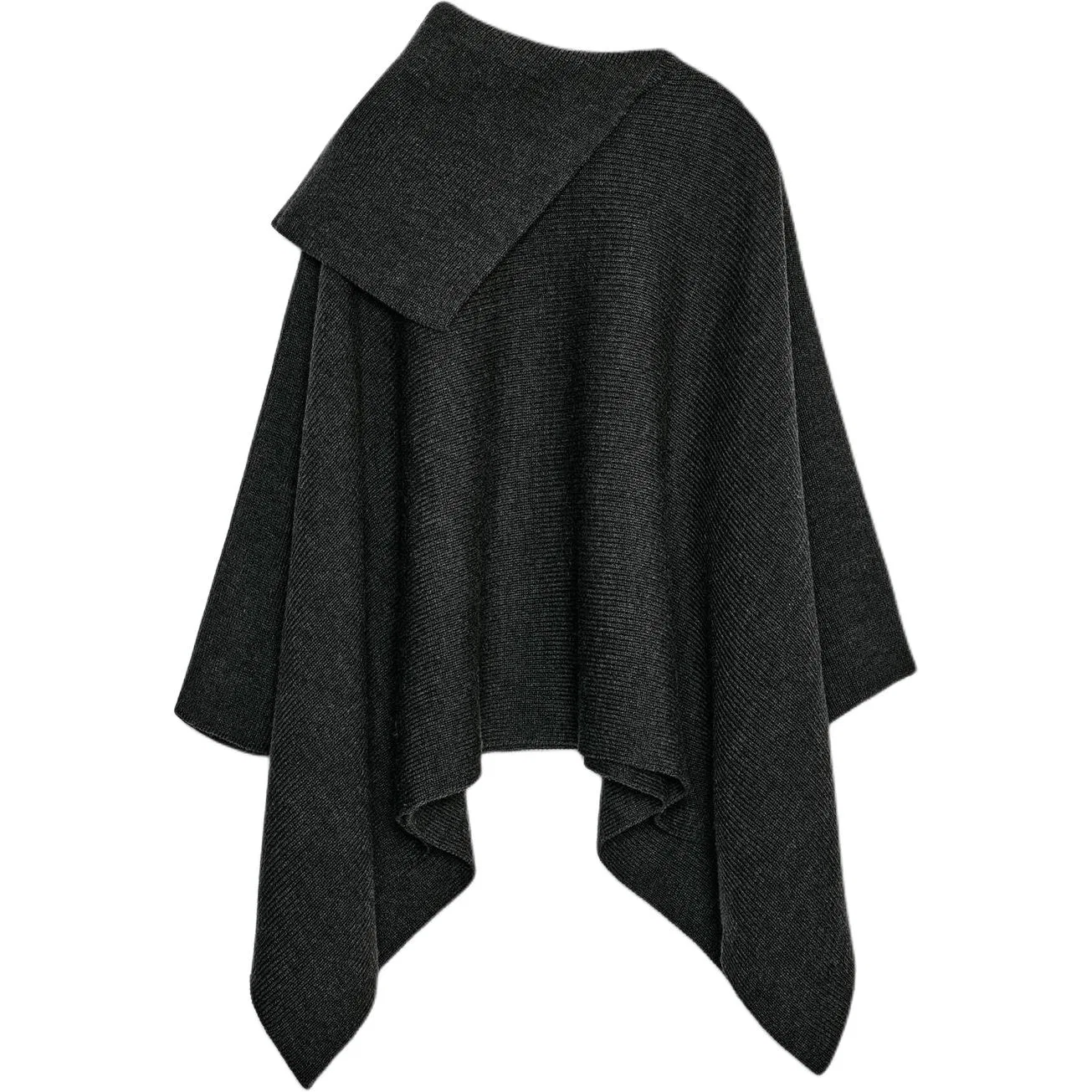 Женская пальто-накидка Dark Gray ZARA, Темно-серый