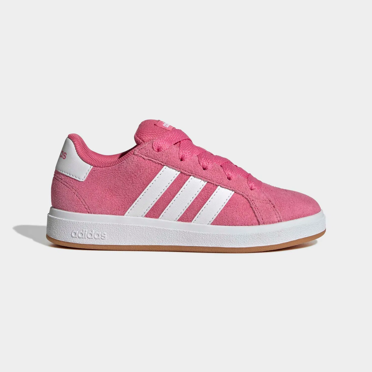 Детские кроссовки с дизайном от Campus 00 Adidas Sportswear, Pink Fusion/Ftwr White/Gum10 — фото 2