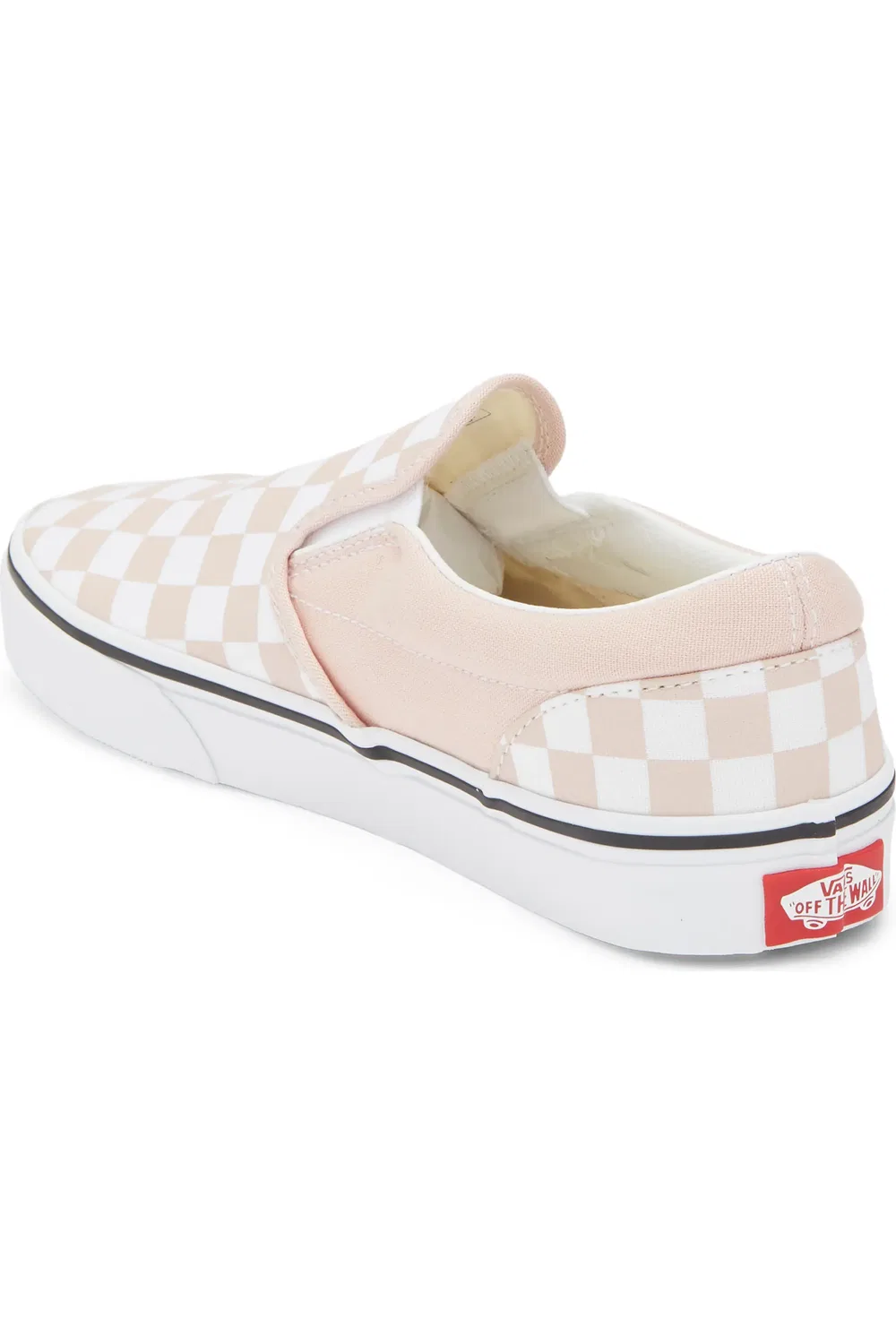 Кеды детские slip-on с шахматным принтом Classic Slip-On Vans, Sepia Rose — фото 2
