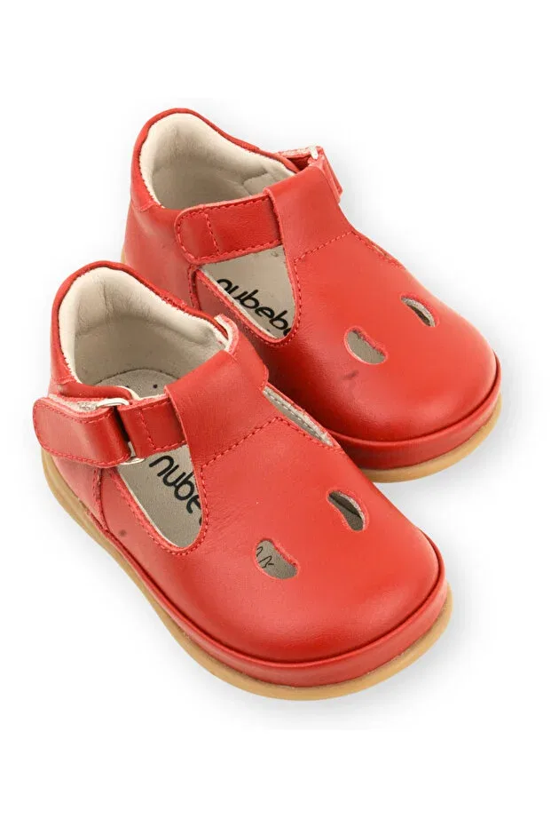 Детские туфли для мальчиков кожаные ортопедические Petite Nubebe, Red — фото 4