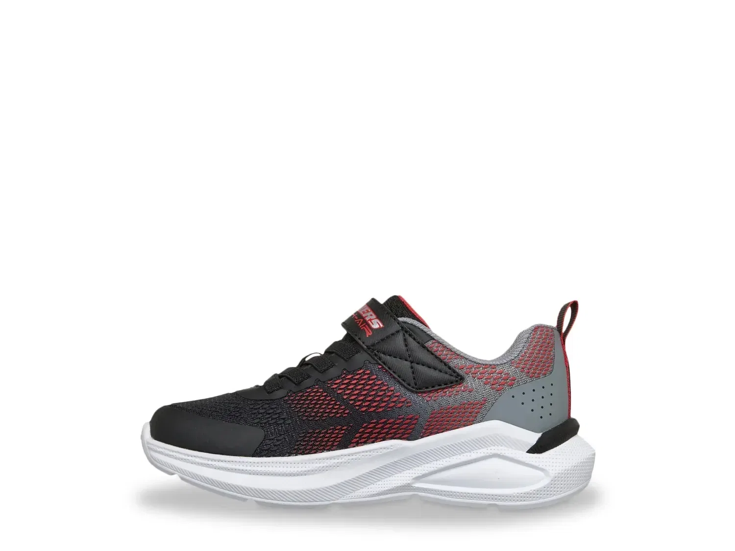 Кроссовки детские Skechers Microspec Max Velocity, черно-красные — фото 3