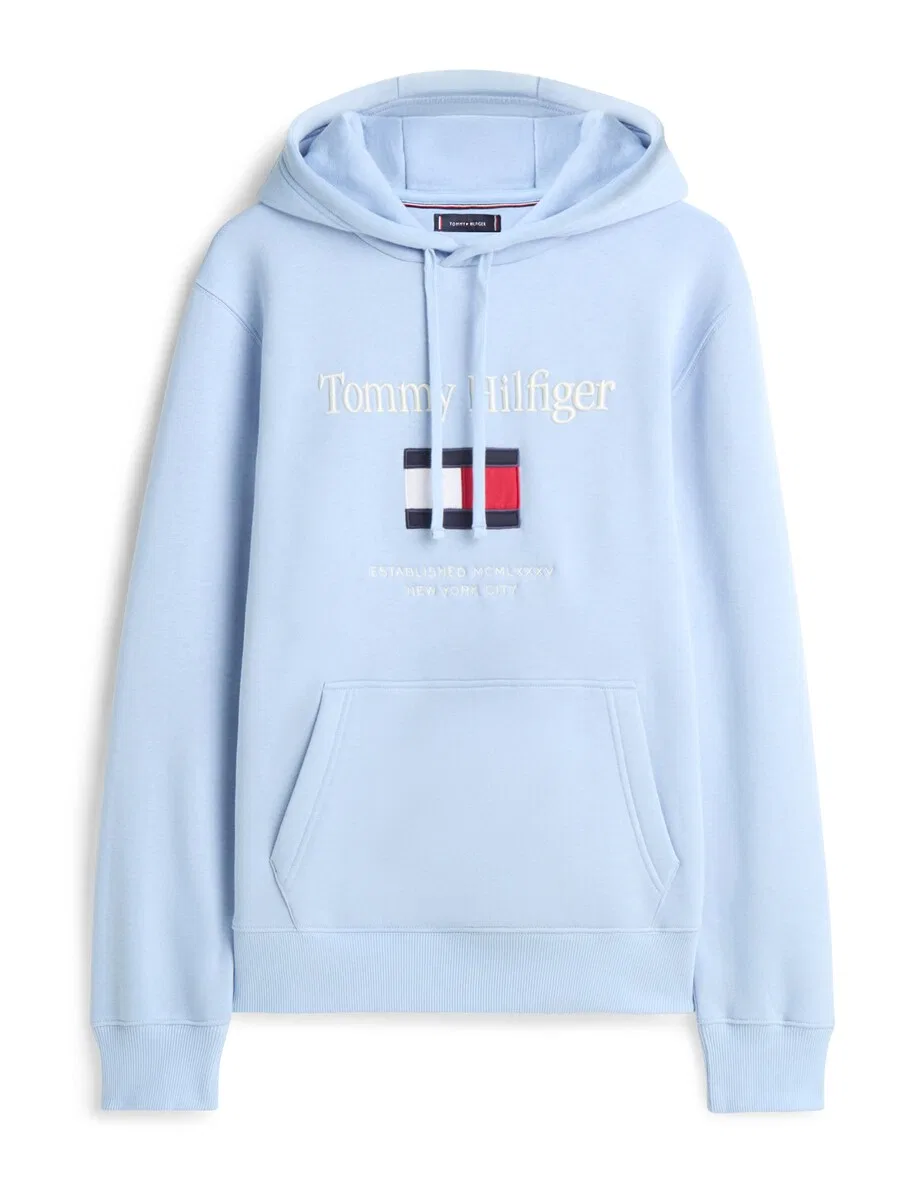 Толстовка TOMMY HILFIGER темно-синего и светло-голубого цвета