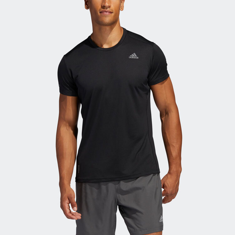 Футболка «Run It» Adidas, черный — фото 3