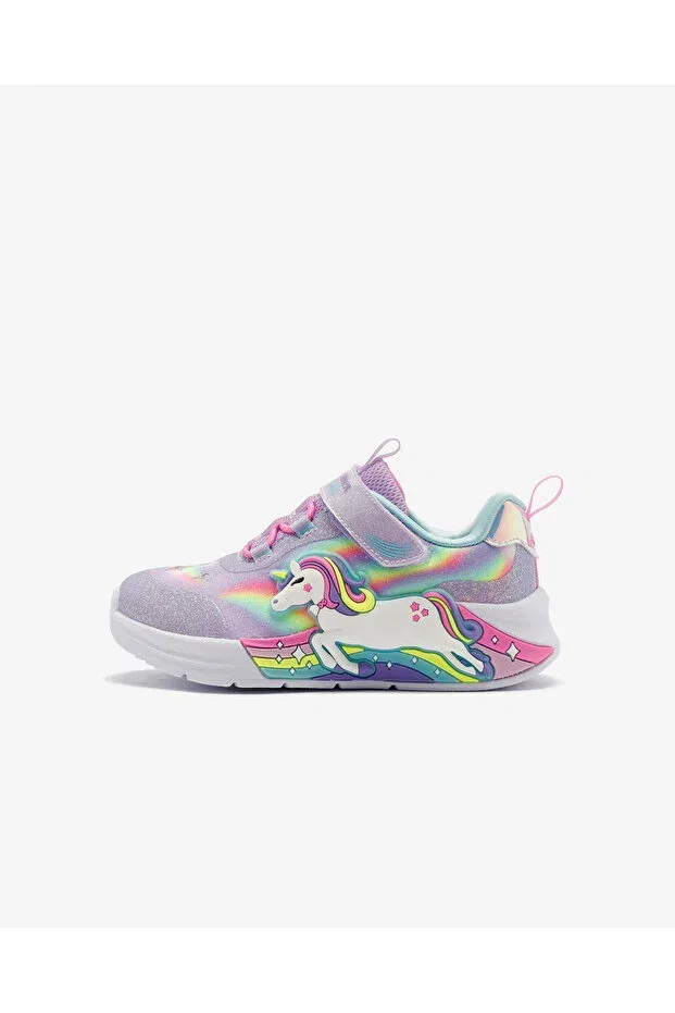 Детские кроссовки для девочек с графическим принтом Skechers, Purple