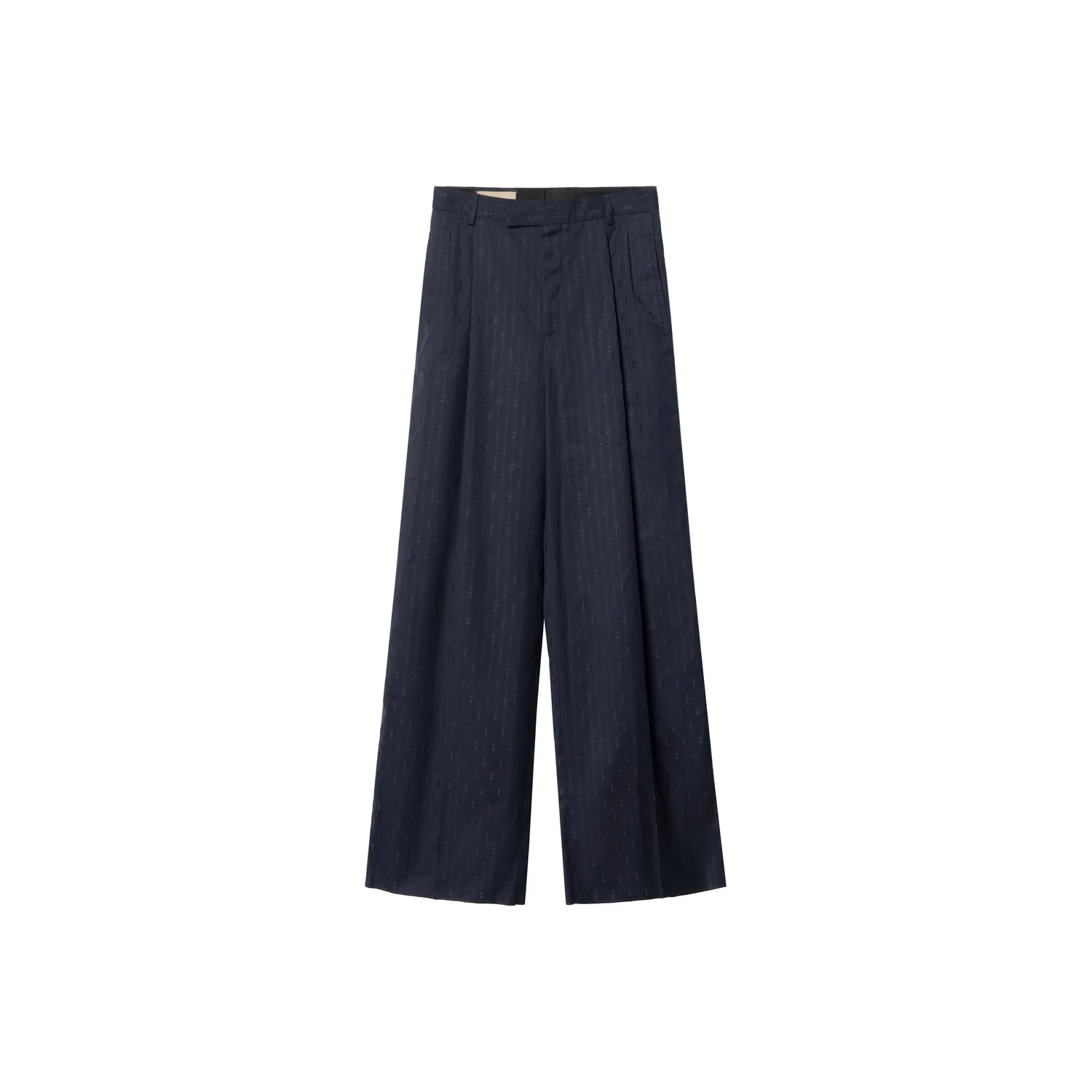 Брюки GUCCI прямого кроя с полосками, мужские, Marine Blue