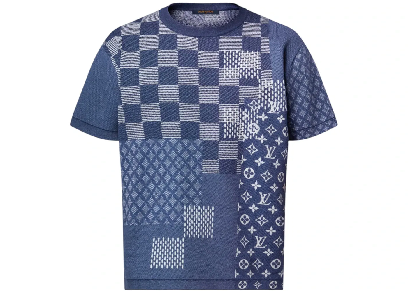 Мужской свитшот с принтом Louis Vuitton x Nigo Crewneck, Indigo