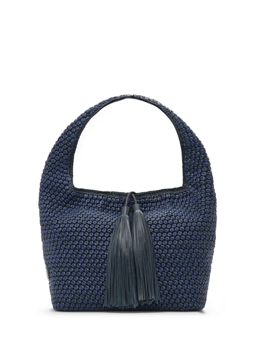 

Сумка Noodbag через плечо с магнитной застежкой из кожи Lottusse, тёмно-синий