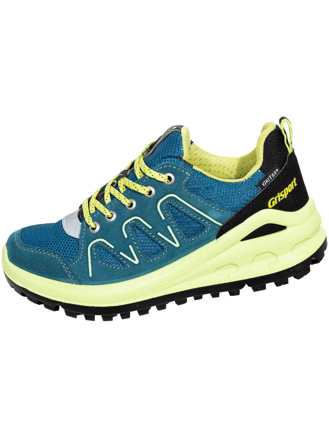 Детские походные ботинки с мембраной Grisport Schnurschuh, Цвет Petrolblau / Berlinerblau — фото 2
