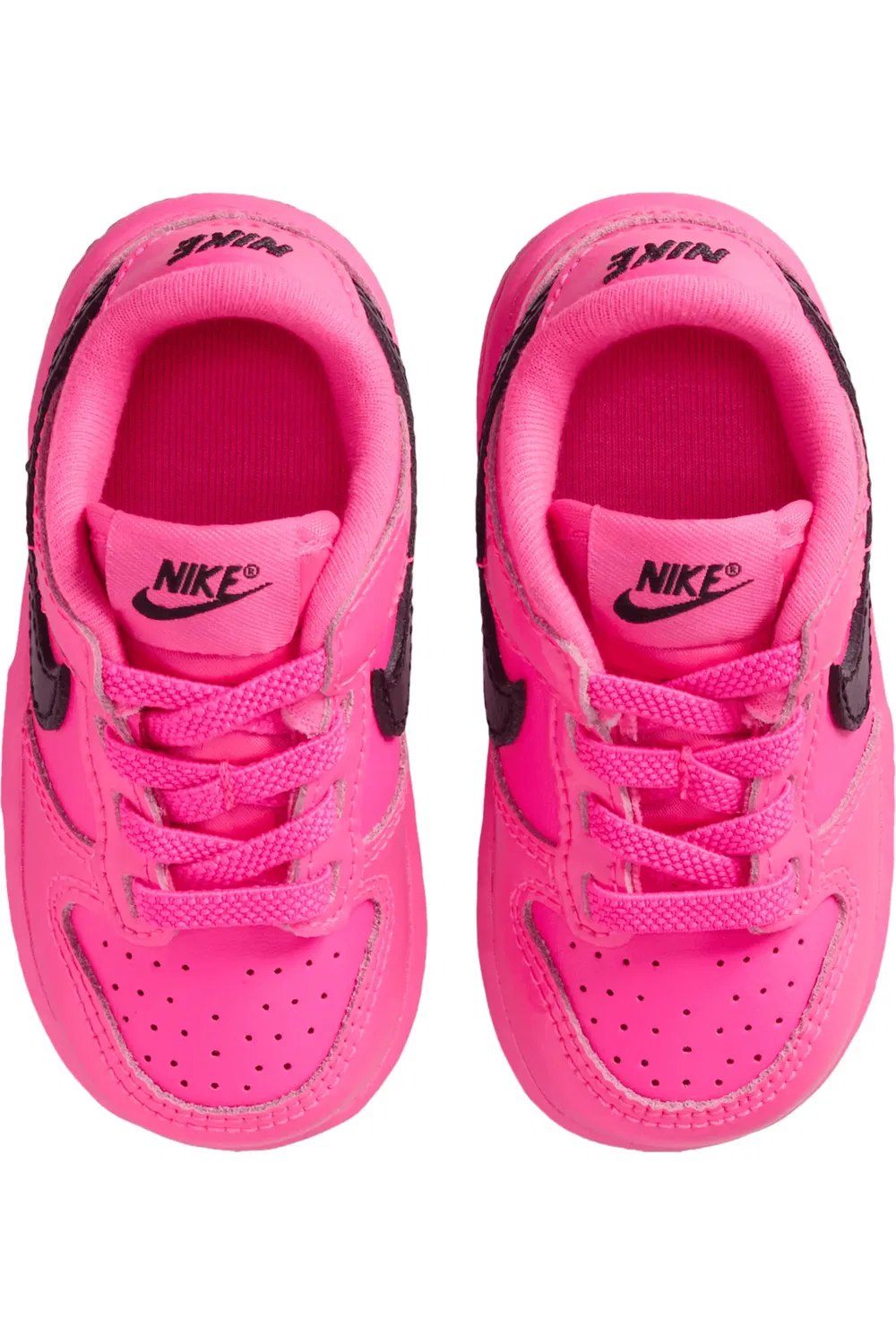 Кроссовки детские баскетбольные Dunk Low SE Nike, Pink Blast/Pink Blast/Black — фото 4