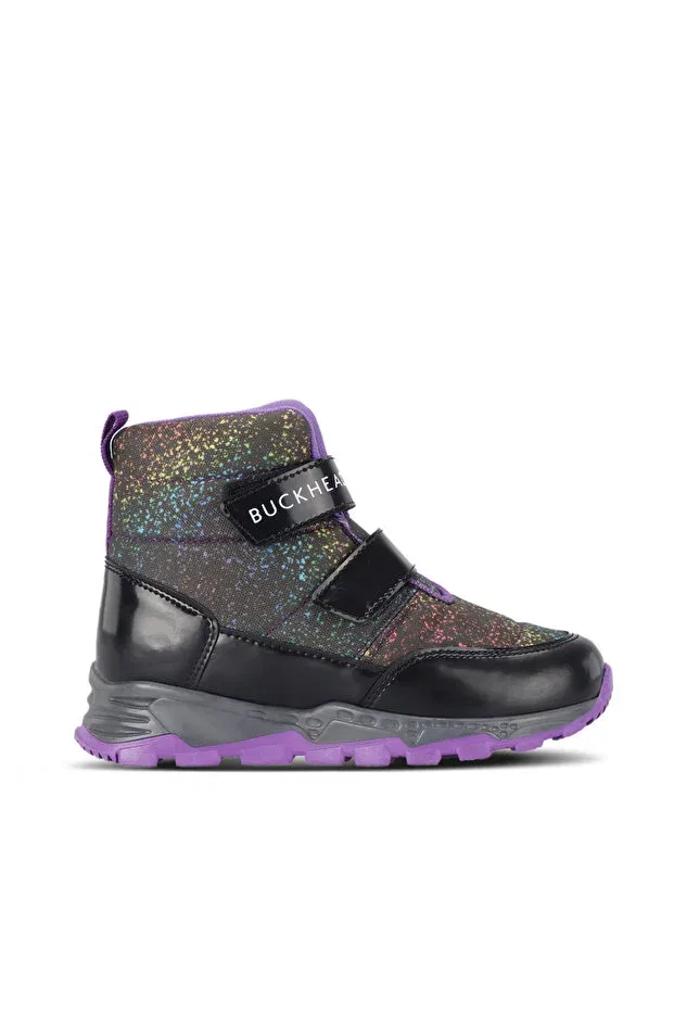 Детские ботинки для девочек с коротким каблуком Snowshell girl's boots Buckhead, Black / Purple
