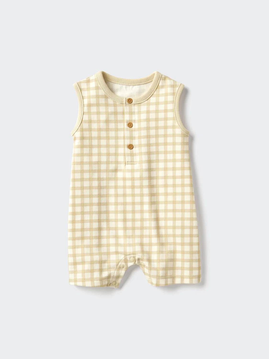 Комплект одежды Uniqlo, цельный, без рукавов, бежевый
