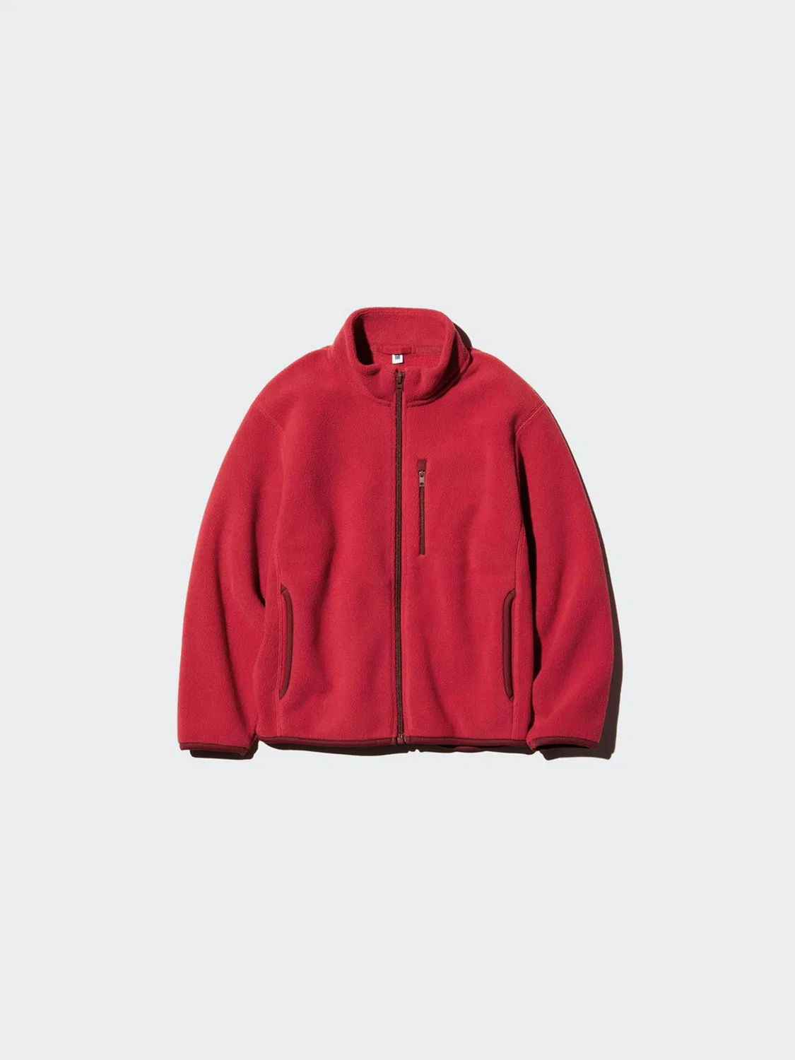 Детская куртка-бомбер на молнии с длинным рукавом из флиса Uniqlo, черный — фото 4