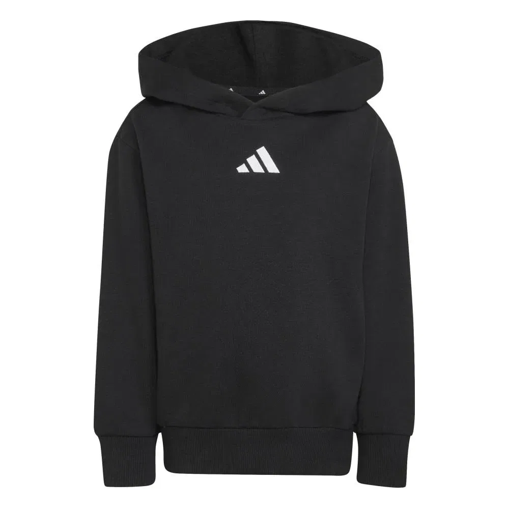 Худи флисовое Adidas Essentials Small Logo, черный — фото 3