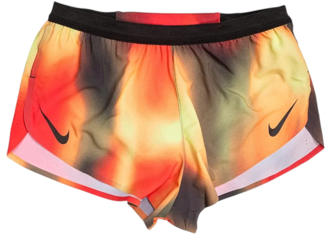 Мужские беговые шорты с технологией AeroSwift Elite Nike, цвет Light Lemon Twist/Light Crimson/Black/Black