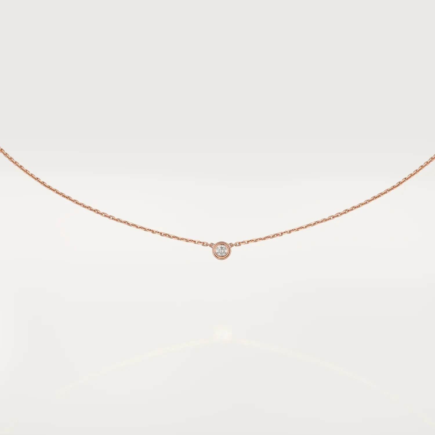 

Колье Cartier d'Amour XS, розовое золото/бриллиант