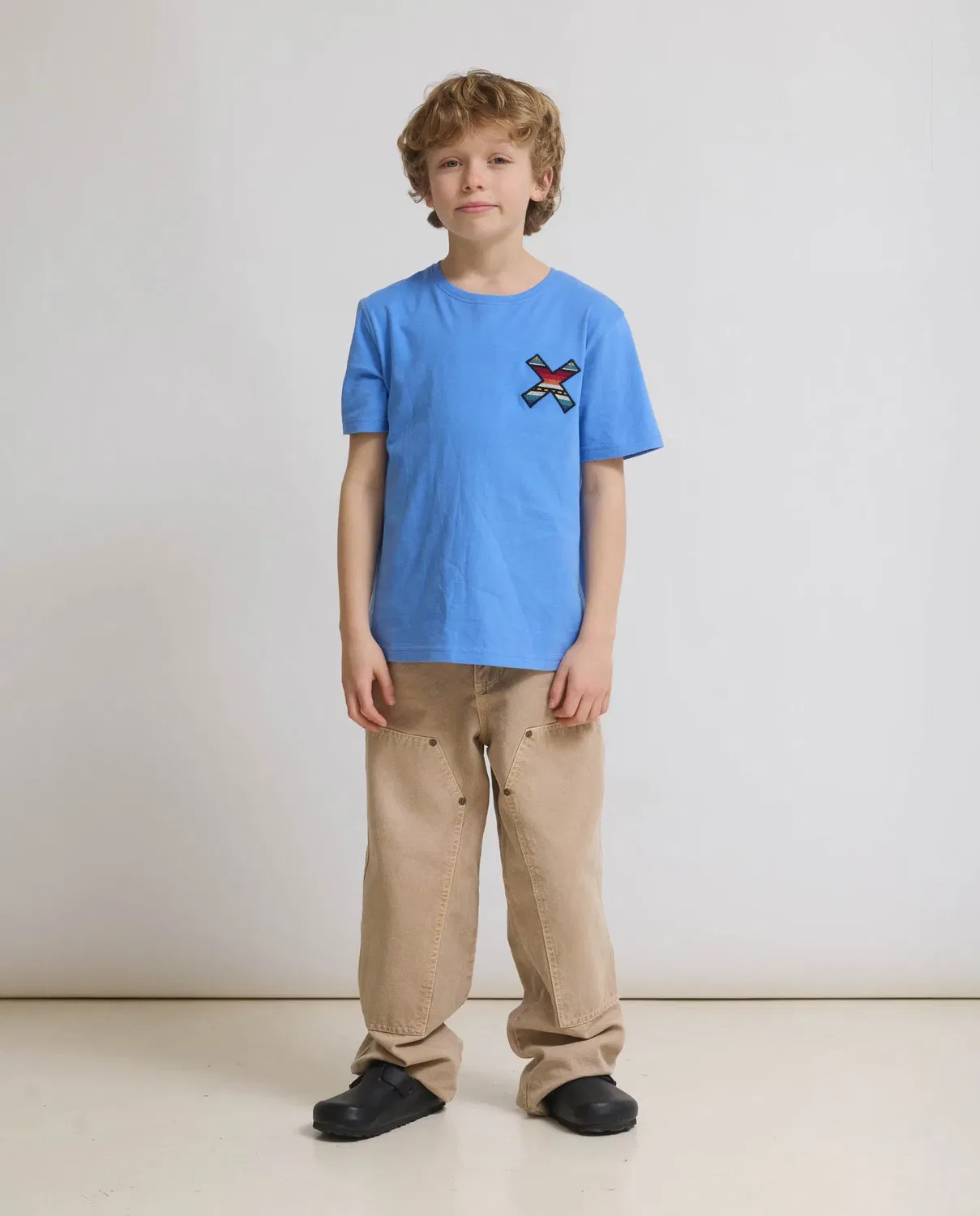 Детская футболка для мальчиков хлопковая Classic Jay Blue Blue Banana, Azul Claro — фото 3