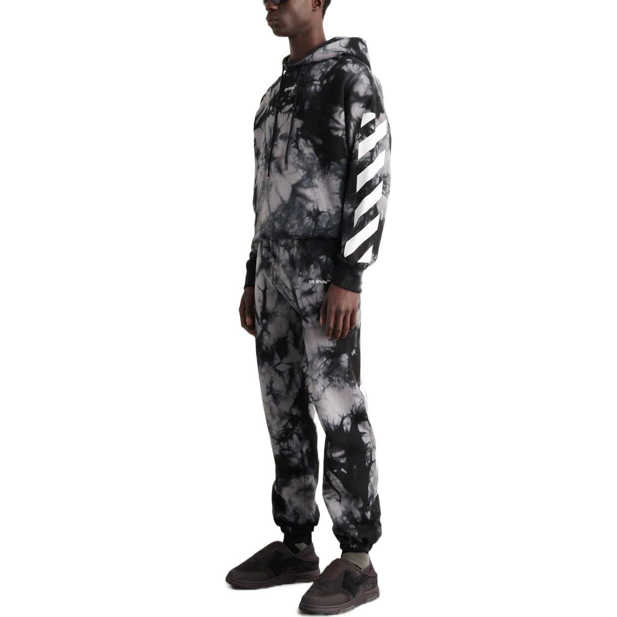 Штаны спортивные Off-White мужские, черный / серо-белый — фото 4