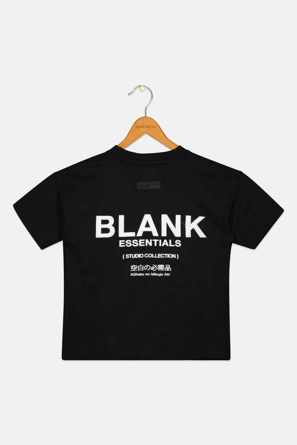 Футболка с коротким рукавом с логотипом бренда Blank Essentials, черный — фото 3