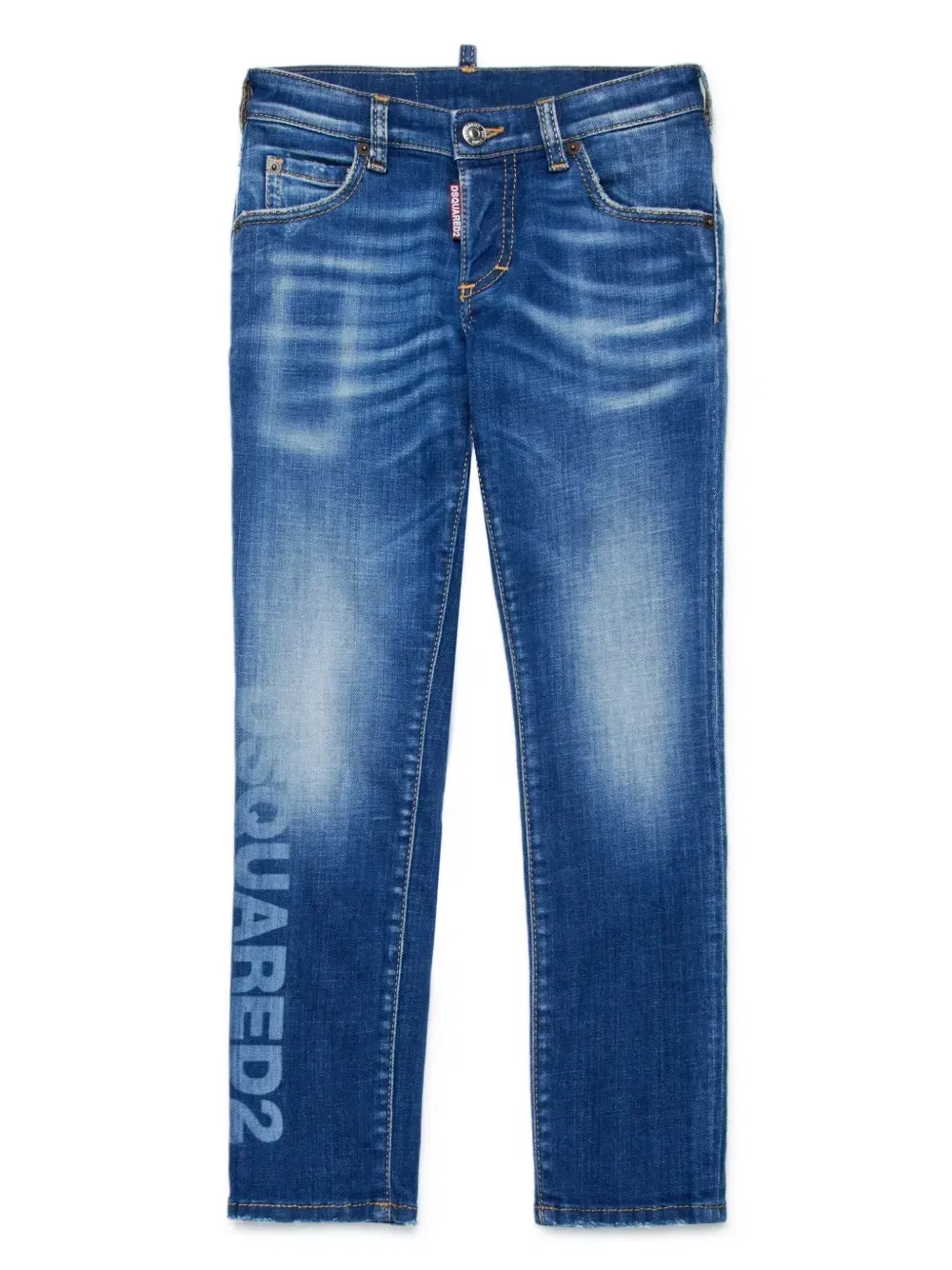 Джинсы Clement с эффектом потертости Dsquared2 Kids, синий